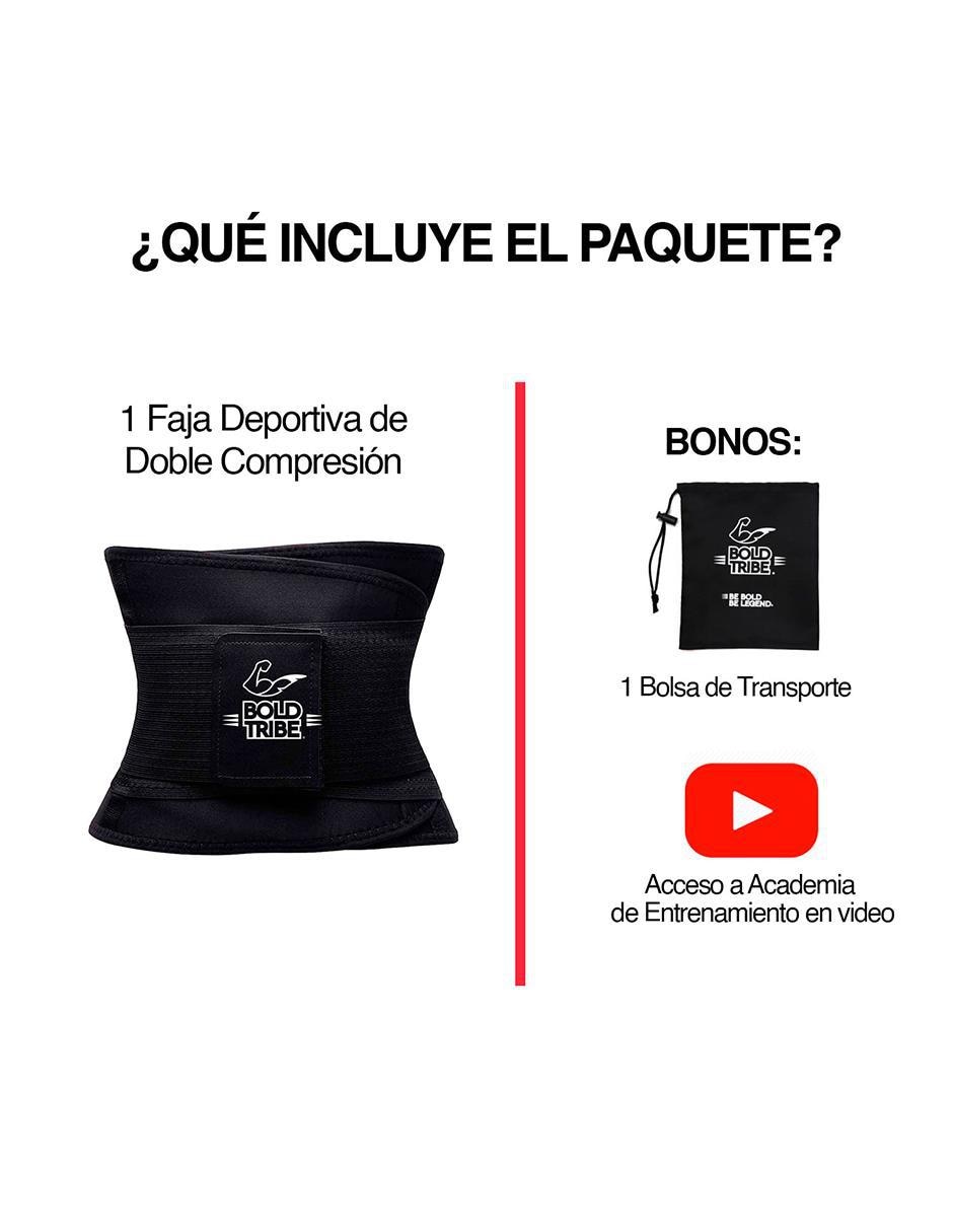 Faja deportiva Bold Tribe de doble compresión