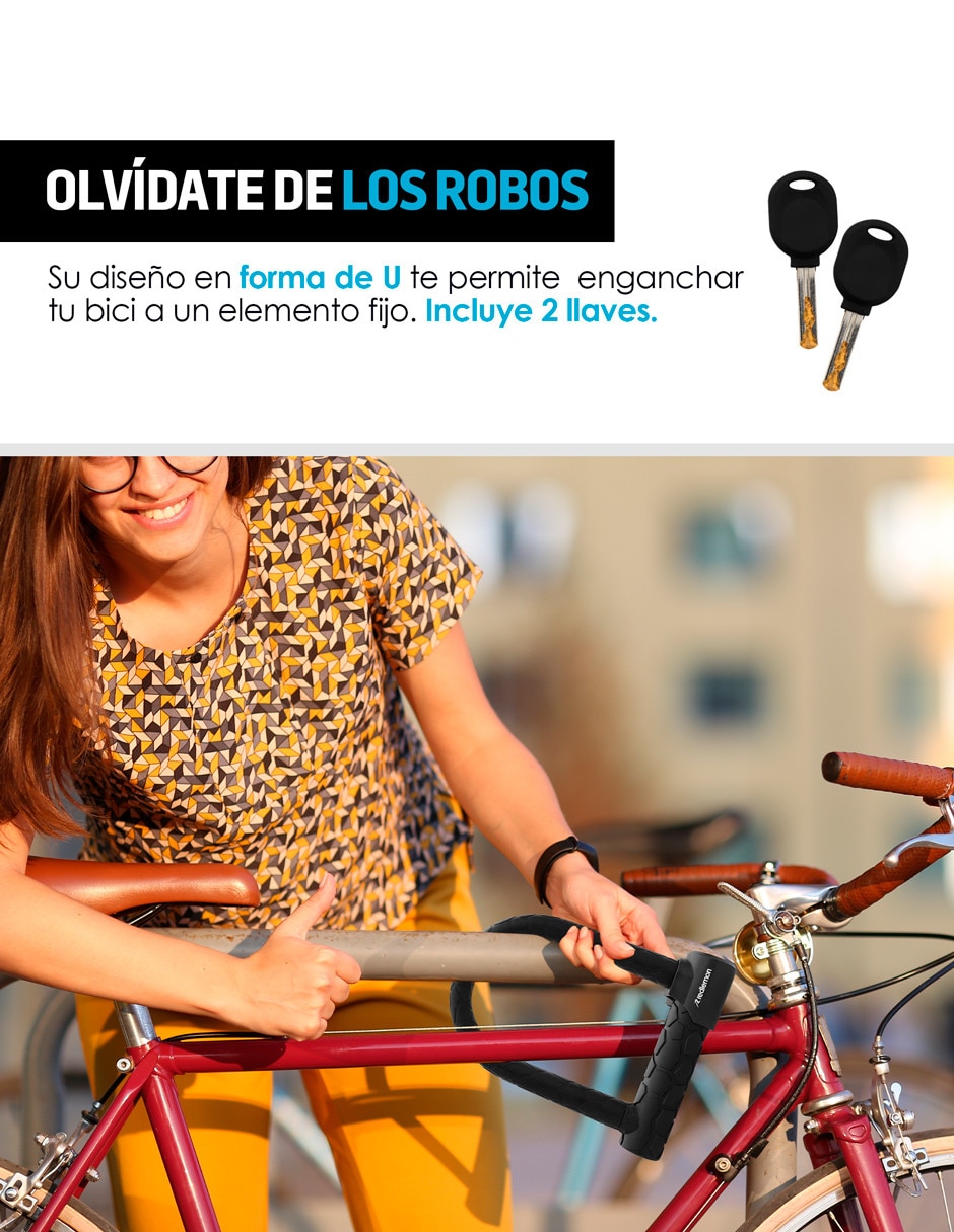 Candado para bicicleta de llave 5