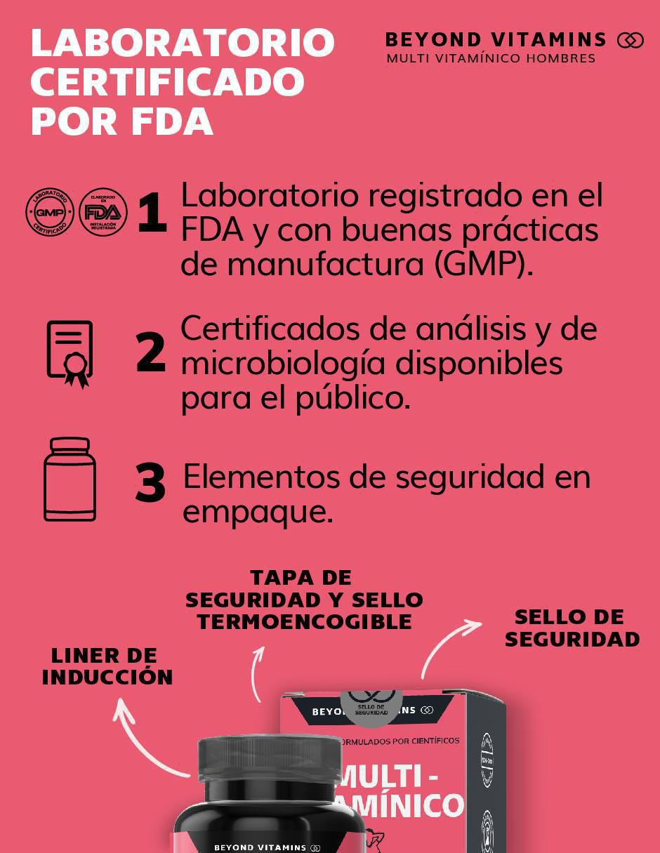 Multivitaminico con Vitamina D 23 vitaminas y minerales para Mujeres sabor natural de 60 cápsulas 5
