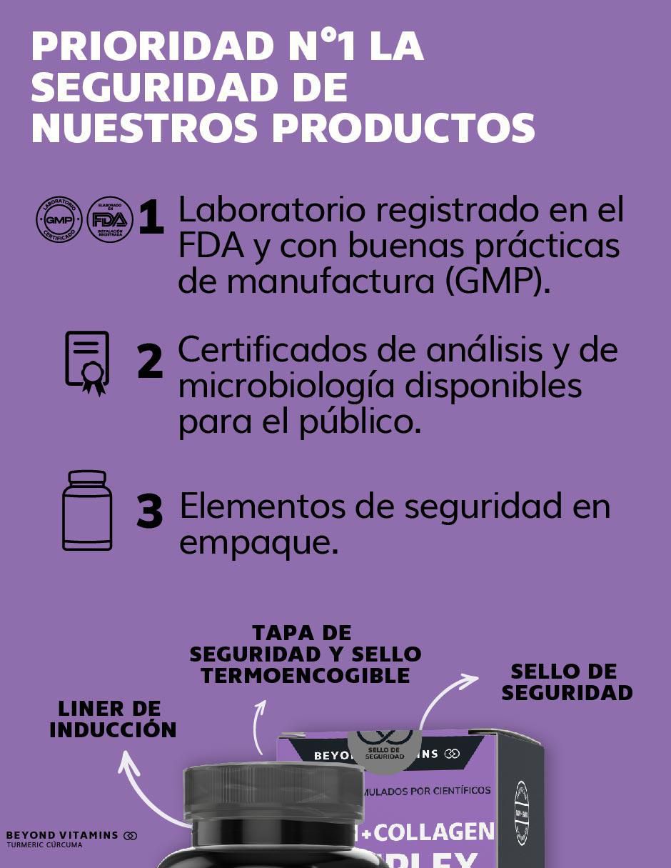 Biotina con Colágeno para cabello piel y uñas sabor natural de 60 cápsulas 6