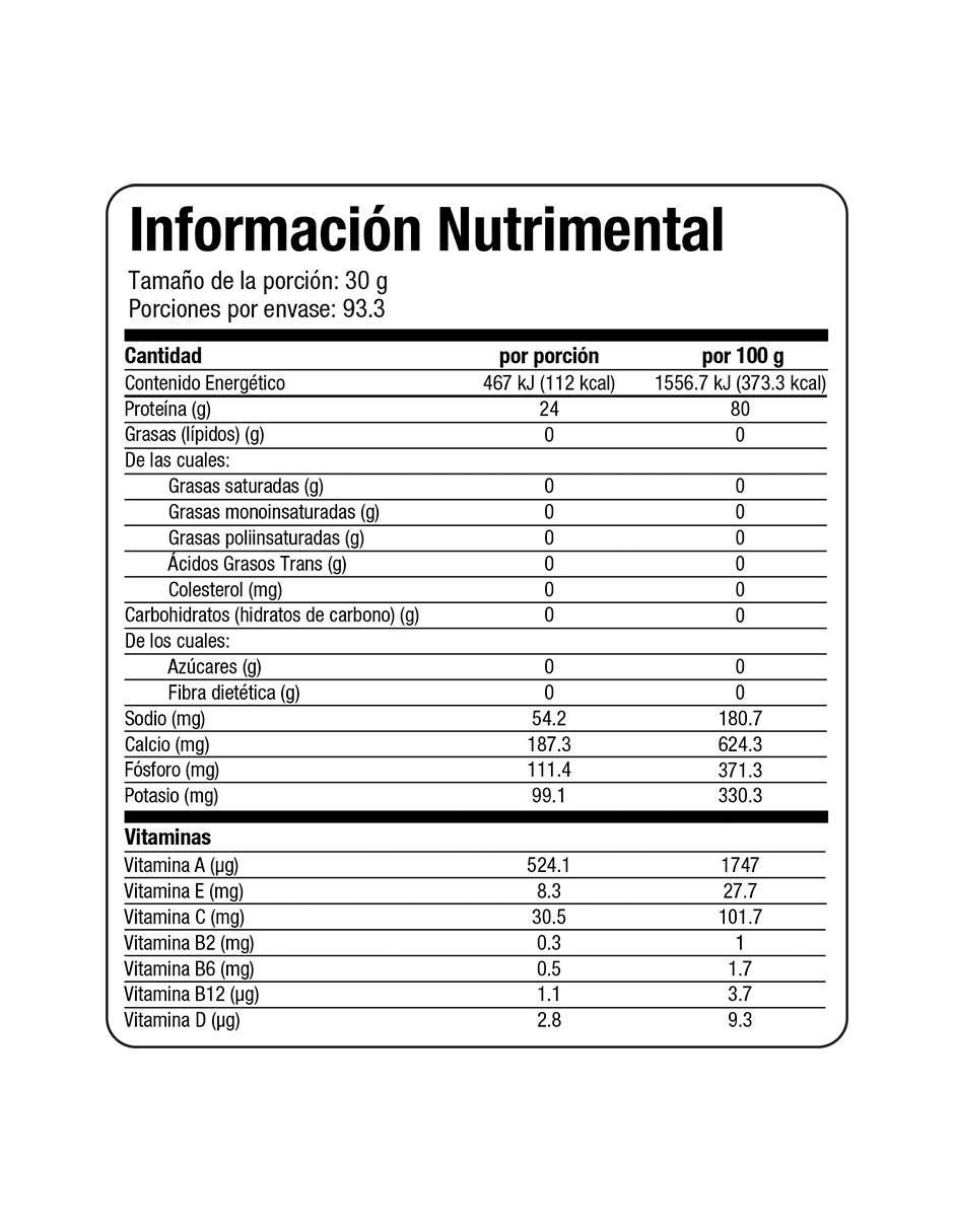 Proteína sabor vainilla de 2800g 2