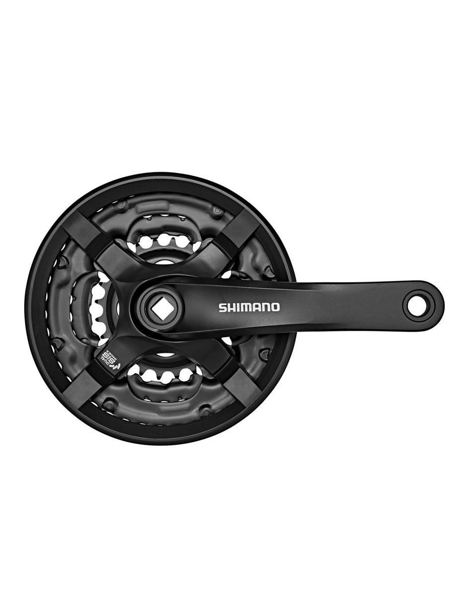 Juego de bielas de MTB con factor Q Shimano Tourney FC-TY501 triple plato 2