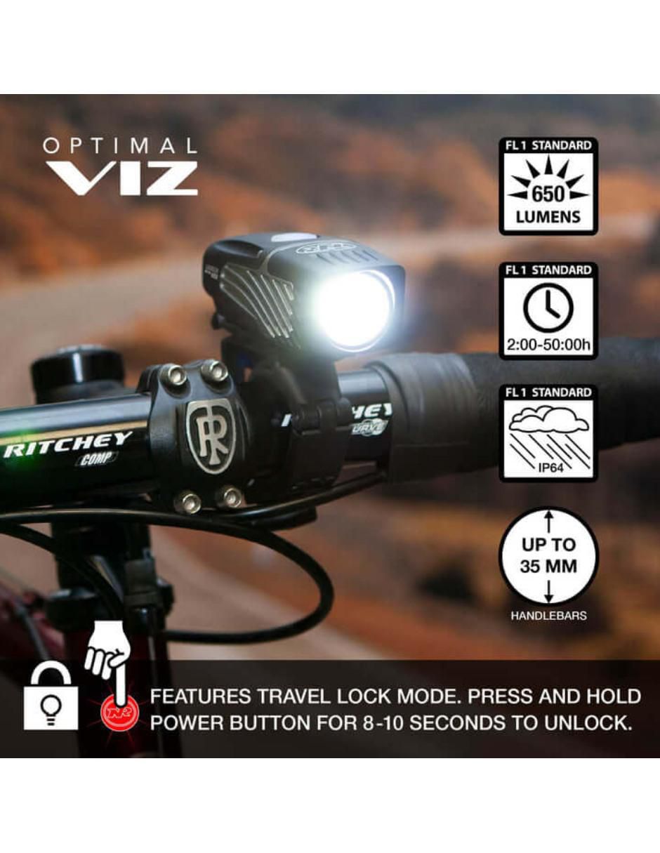 Lámpara NiteRider Micro 650 Vmax 2