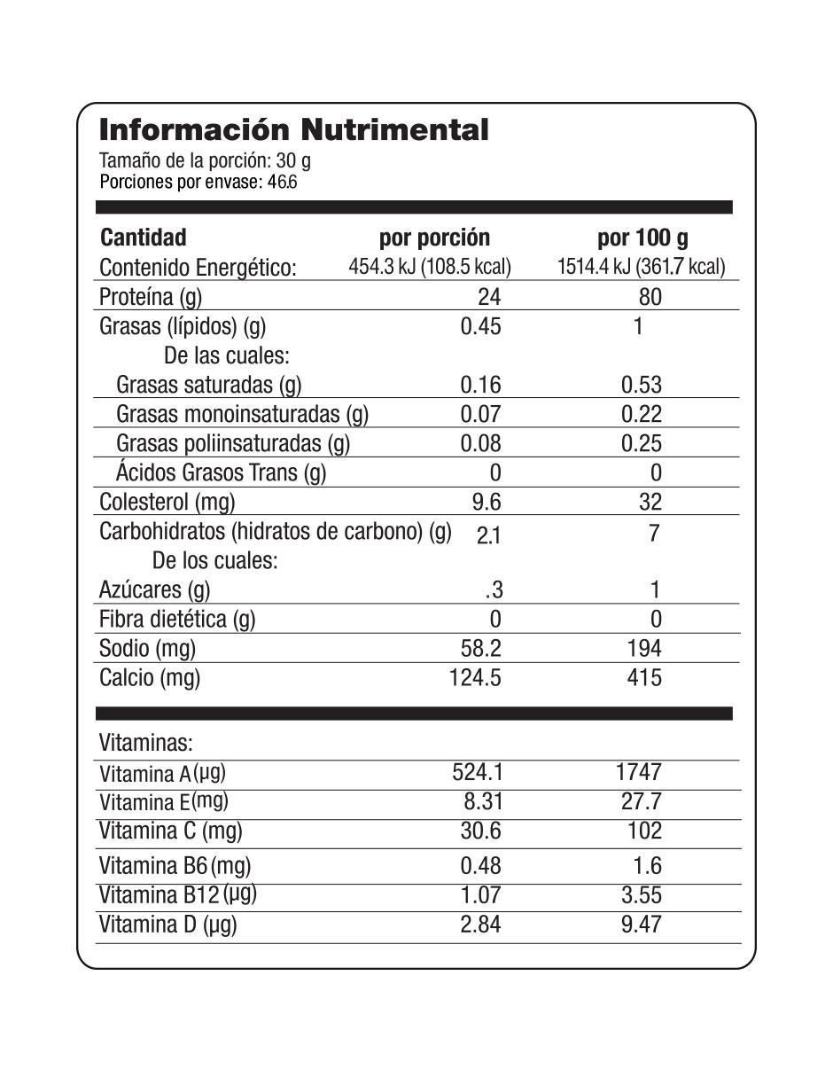 Proteína suero de leche 1400 g 3