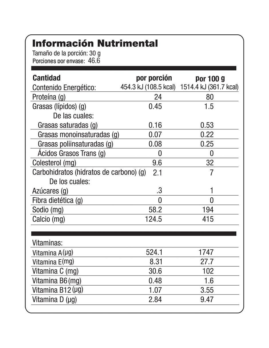 Proteína suero de leche 1400 g 3