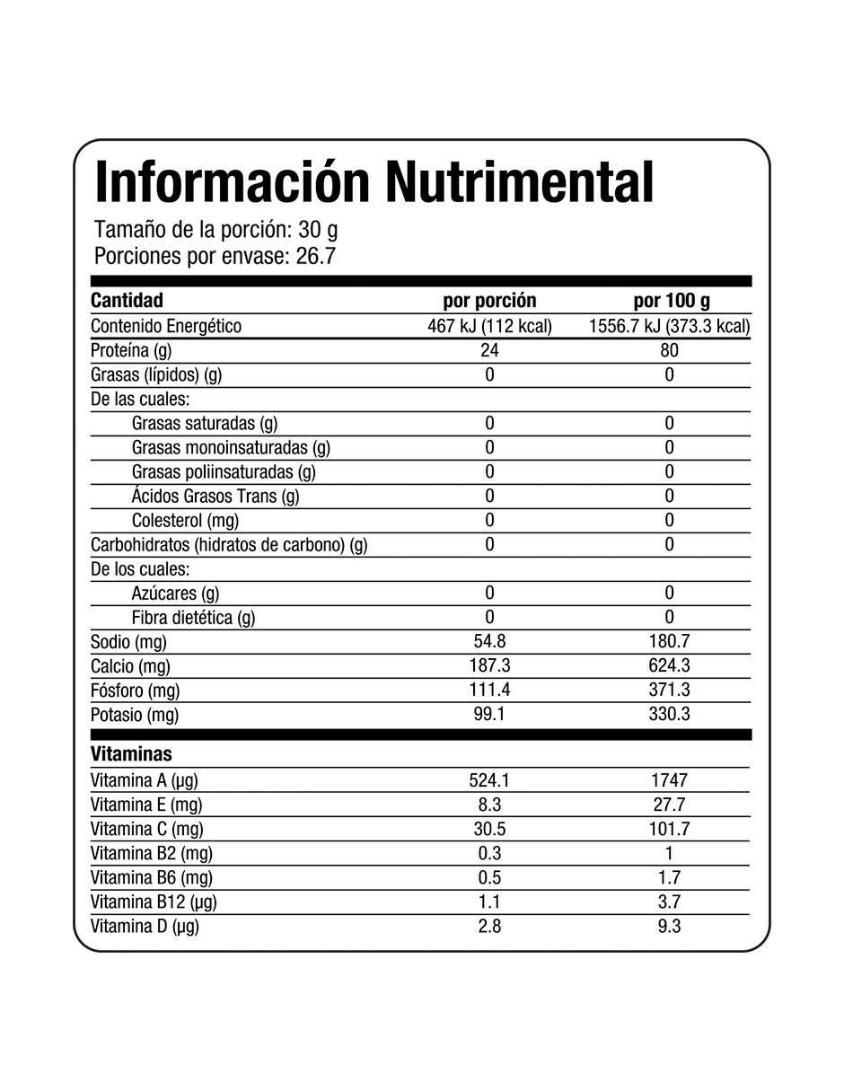Proteína vainilla 800 g 7