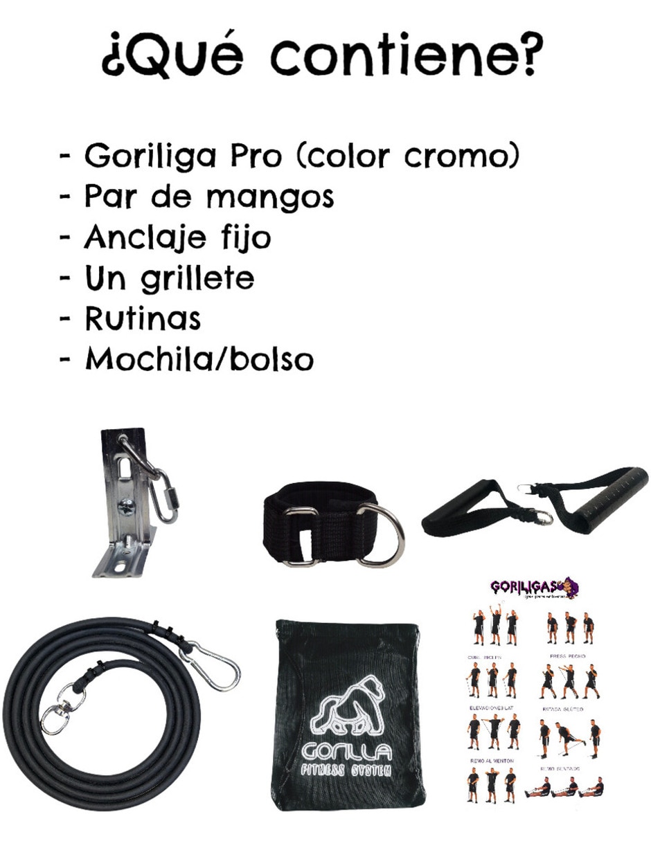 Set de ligas de resistencia Pro Gym 4