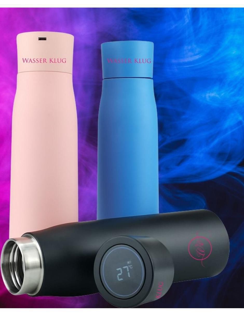 Wasser klug botella con alárma