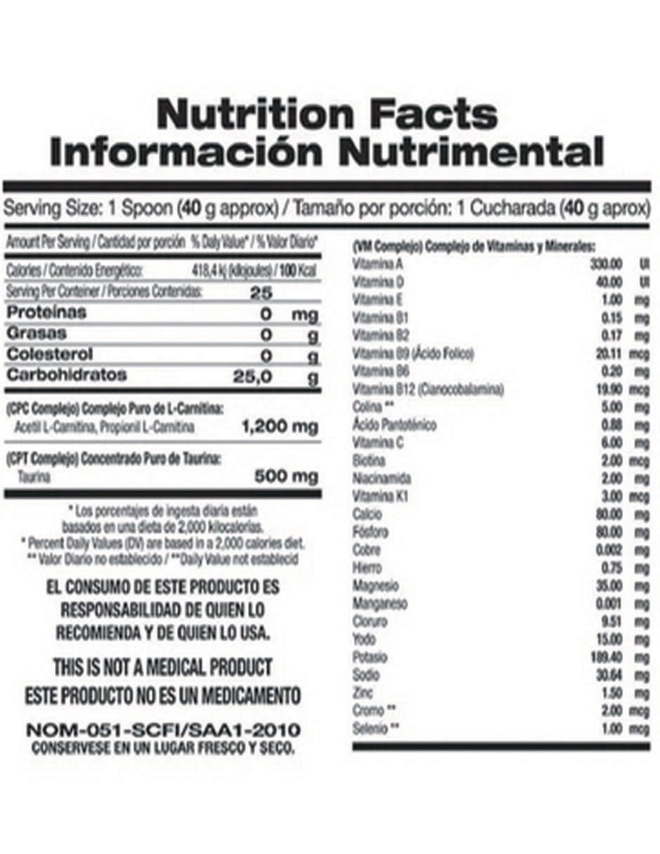 Suplemento alimenticio sabor naranja de 1kg 4