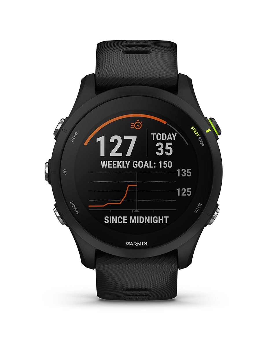 Garmin Forerunner 255 Music - Reloj inteligente para correr con GPS (negro)  | Paquete de corredor con protectores de pantalla HD y cargador portátil 