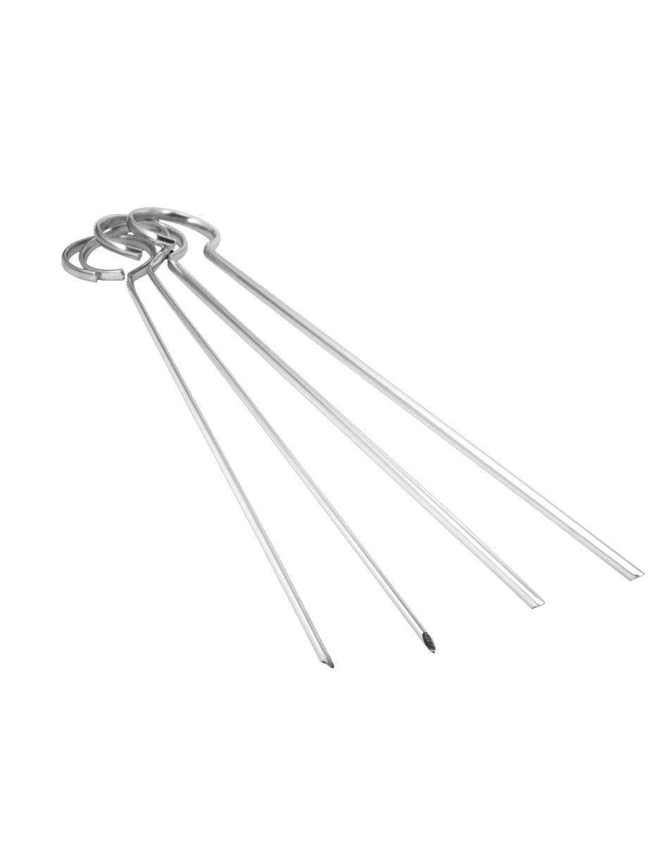 Set brocheteros de acero inoxidable 4 piezas 3