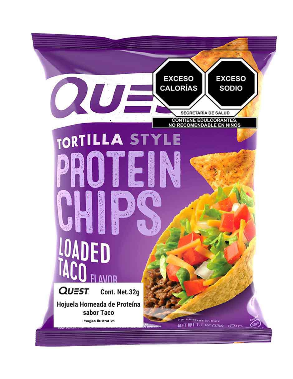Chips horneadas de proteína sabor natural
