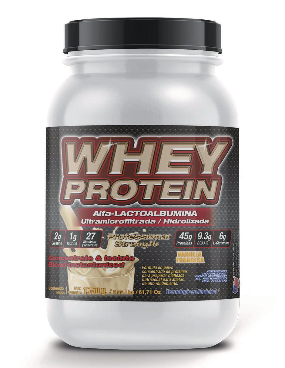 Suplemento alimenticio sabor vainilla de 1.75 kg