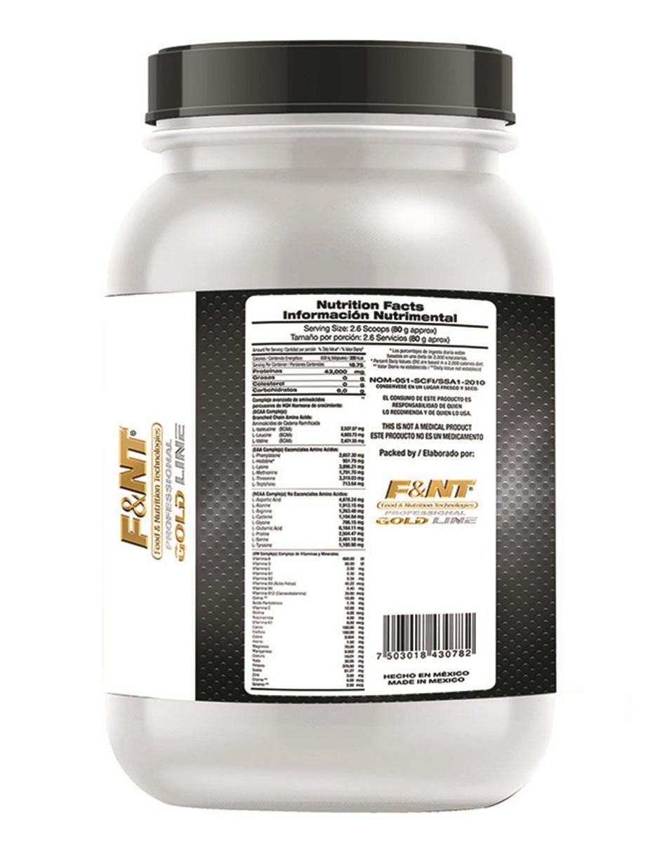 Suplemento alimenticio Food & Nutrition Technologies sabor fresas con crema de 1.5 kg 4