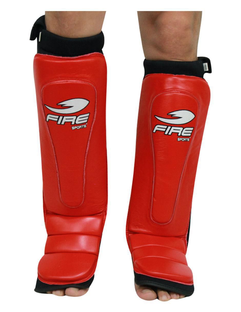 Fire sports espinillera de piel