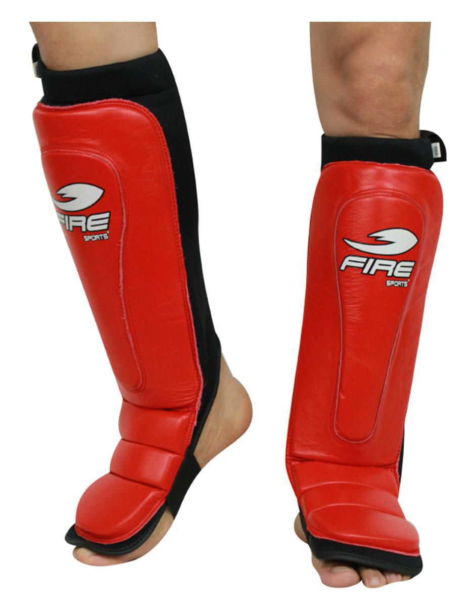 Fire sports espinillera de piel
