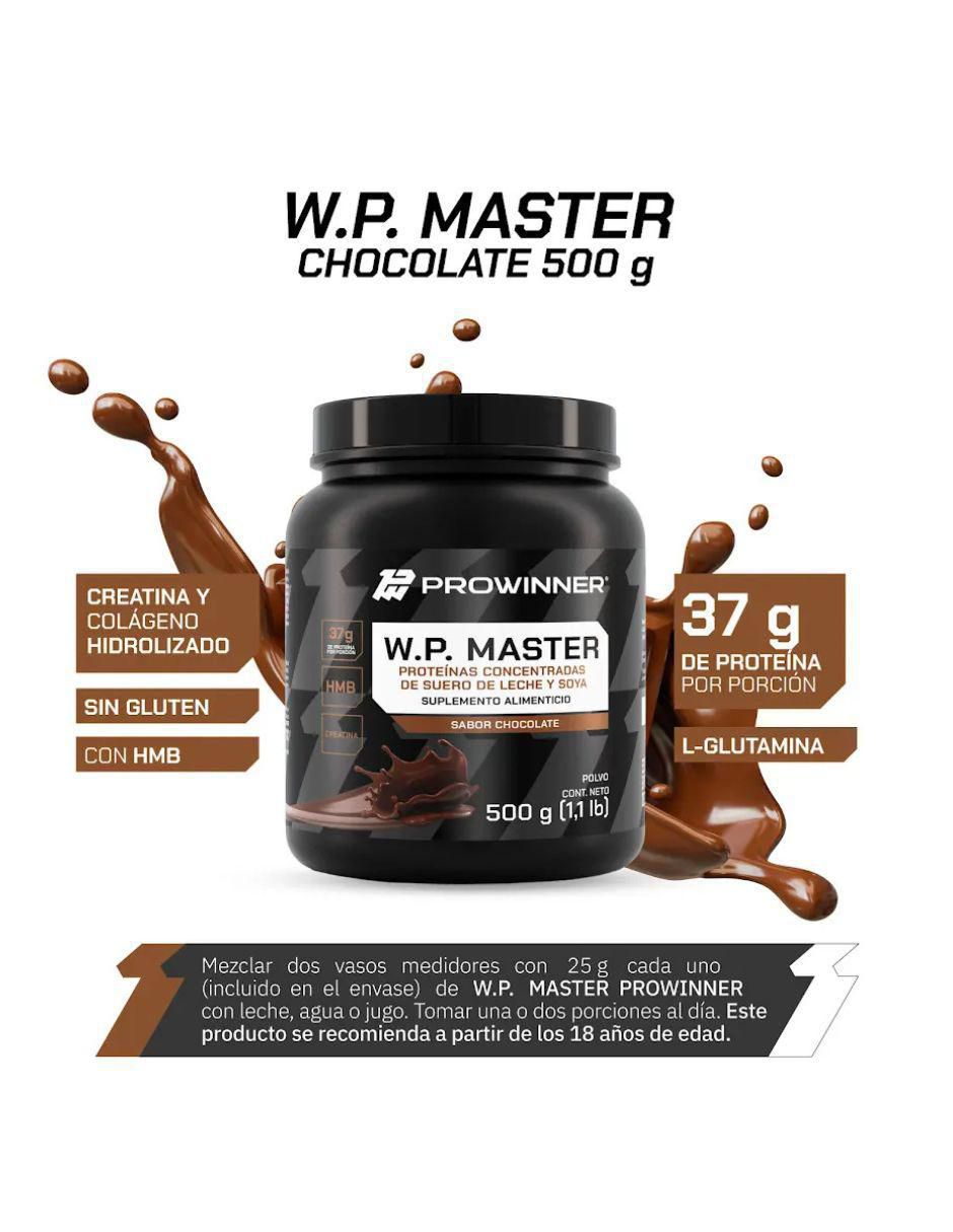 Suplemento WP Master (Whey protein) Prowinner sabor chocolate de 1 l 6