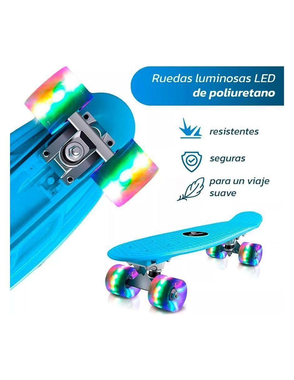 Patineta manual con luz 2