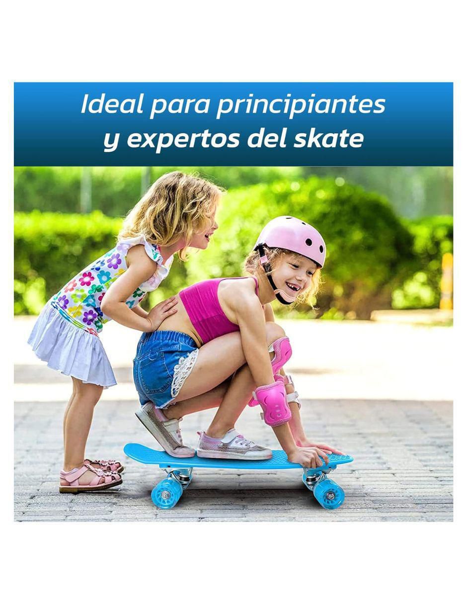 Patineta manual con luz 3