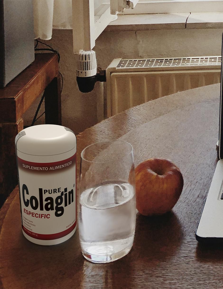 Pure Colagin con péptidos bioactivos, cólageno hidrolizado, vitamina c condroitina, msm y glucosamina sabor jamaica de 190 g 4