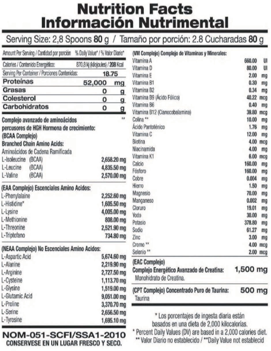 Suplemento alimenticio Food & Nutrition Technologies sabor nuez 2