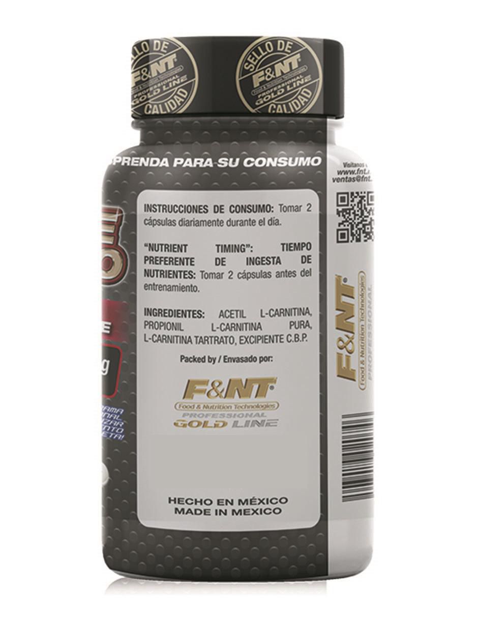 Suplemento alimenticio Food & Nutrition Technologies con l-carnitina sabor  natural de 100cápsulas