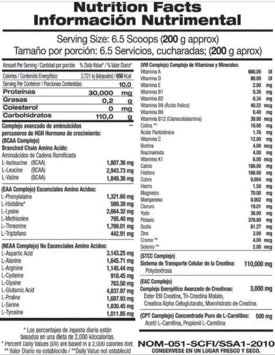 Suplemento alimenticio sabor fresas con crema 2