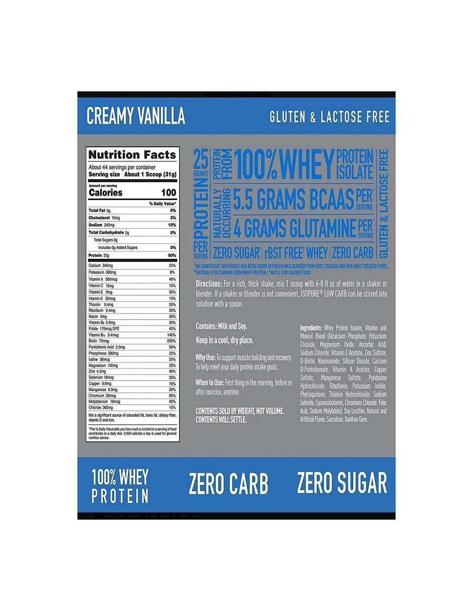 Proteína sabor vainilla de 1 kg 2