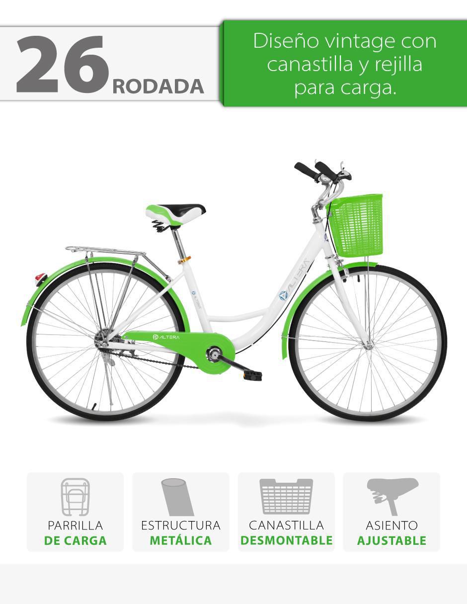 Bicicleta urbana rodada 26 unisex 10