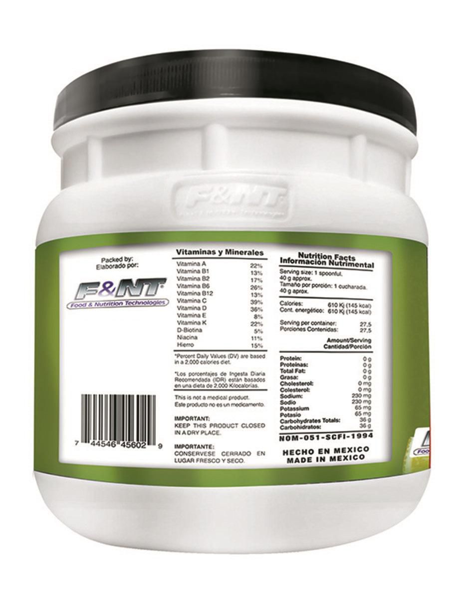 Suplemento alimenticio sabor limón de 1.1 kg 4