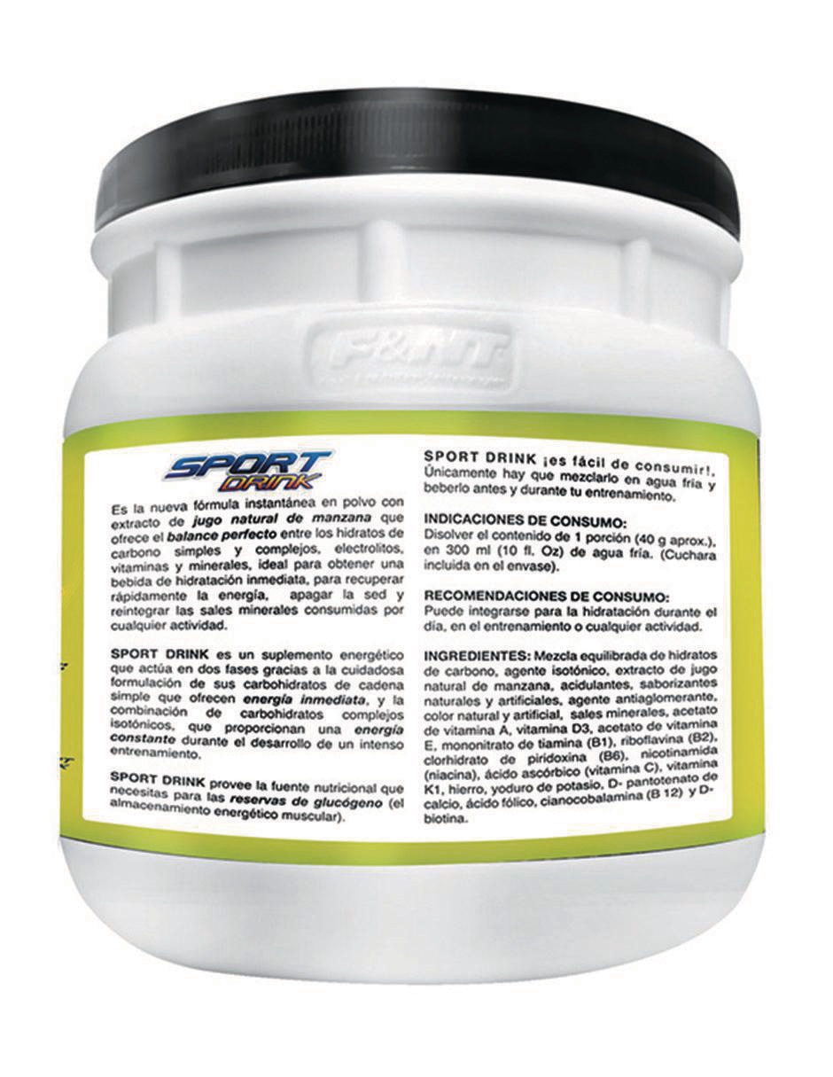 Suplemento alimenticio sabor manzana de 1.1 kg 4