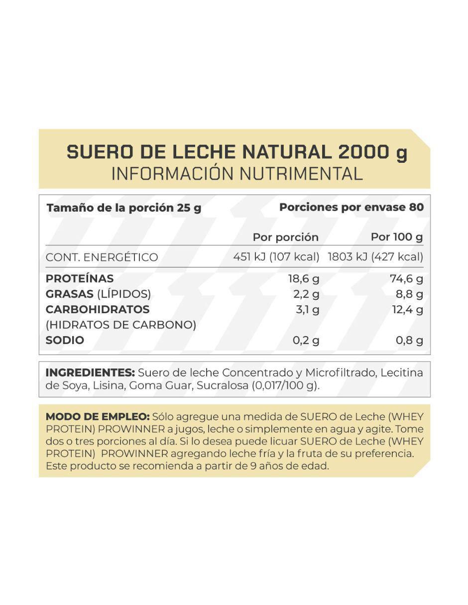 Suero de leche sabor natural de 2 kg 3
