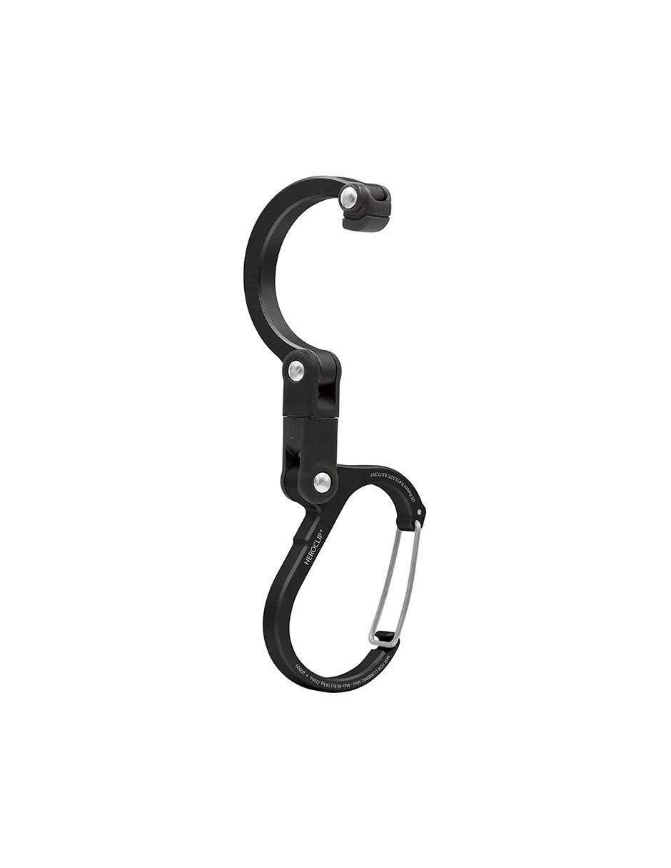 Mosquetones para campismo heroclip mini black