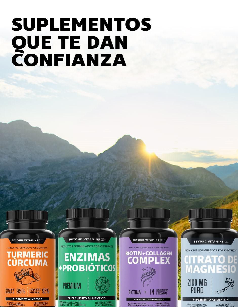 Glucosamina y Cúrcuma Articulaciones sabor natural de 60 cápsulas 5