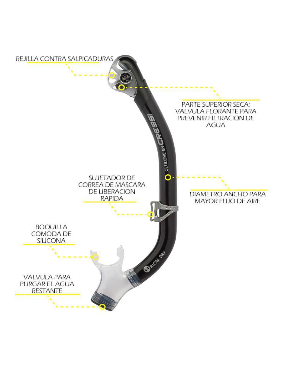 Tubo y gafas de snorkel para buceo 3