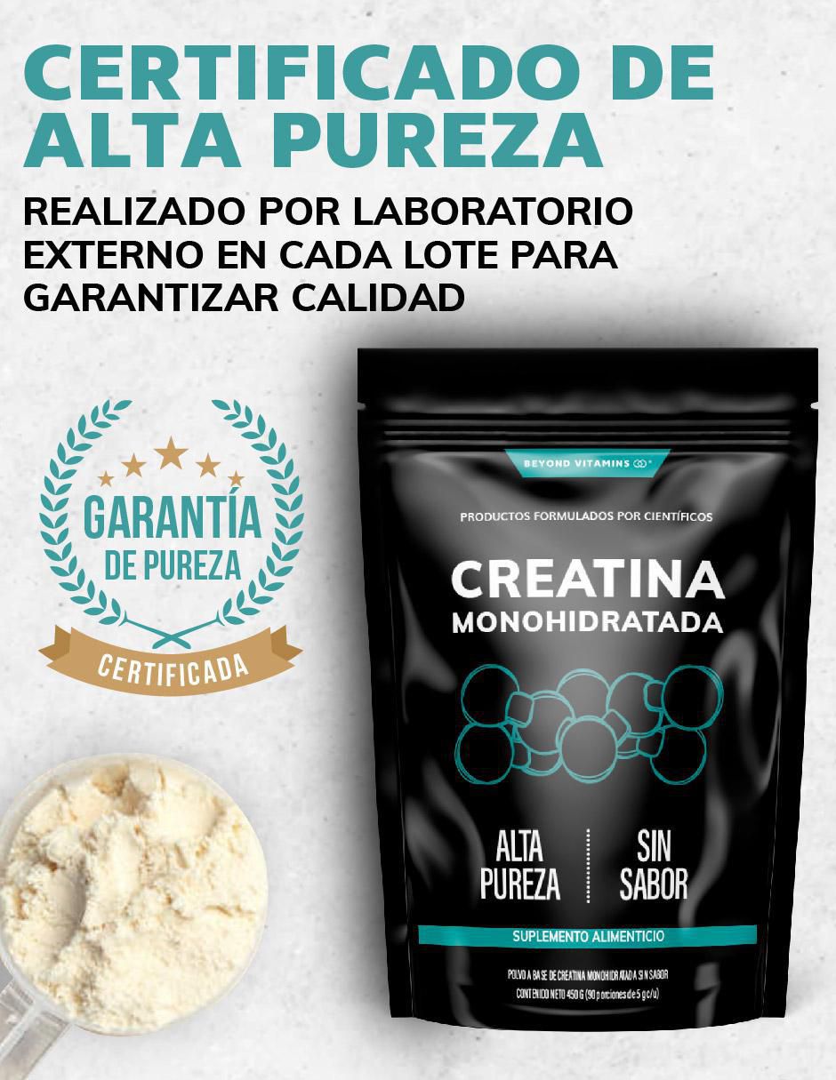 Creatina Monohidratada Micronizada sabor natural de 450 g 2
