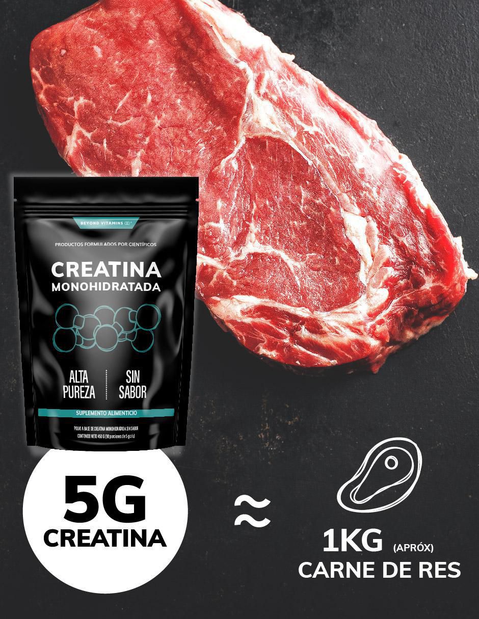 Creatina Monohidratada Micronizada sabor natural de 450 g 8