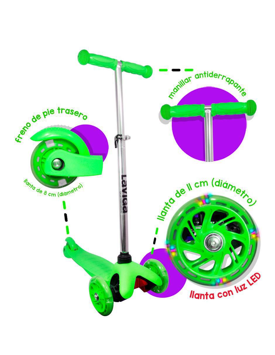 Scooter manual la viga skateboards sin licencia