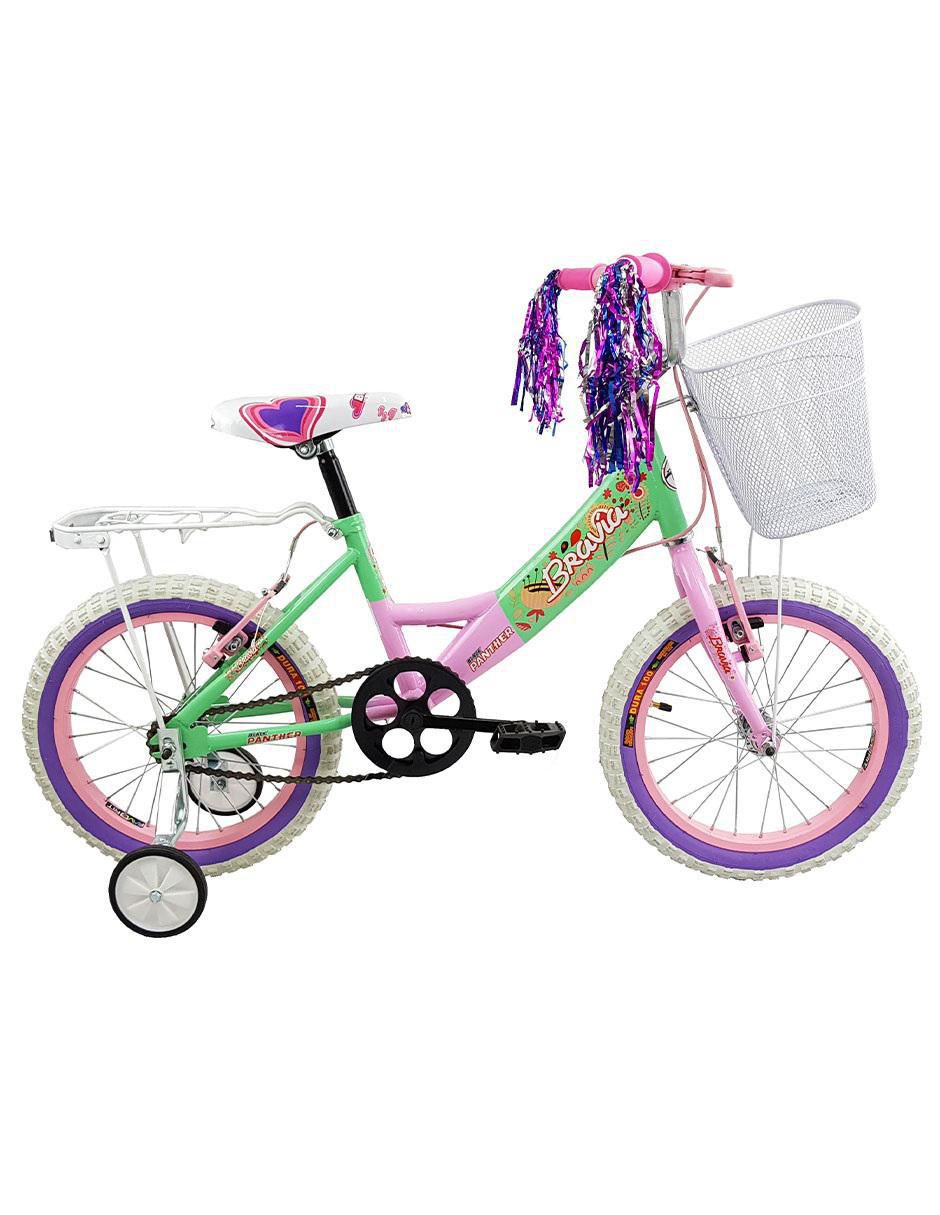 Bicicleta de montaña rodada 16 bravia para niña Bicicleta de montaña rodada 16 bravia para niña