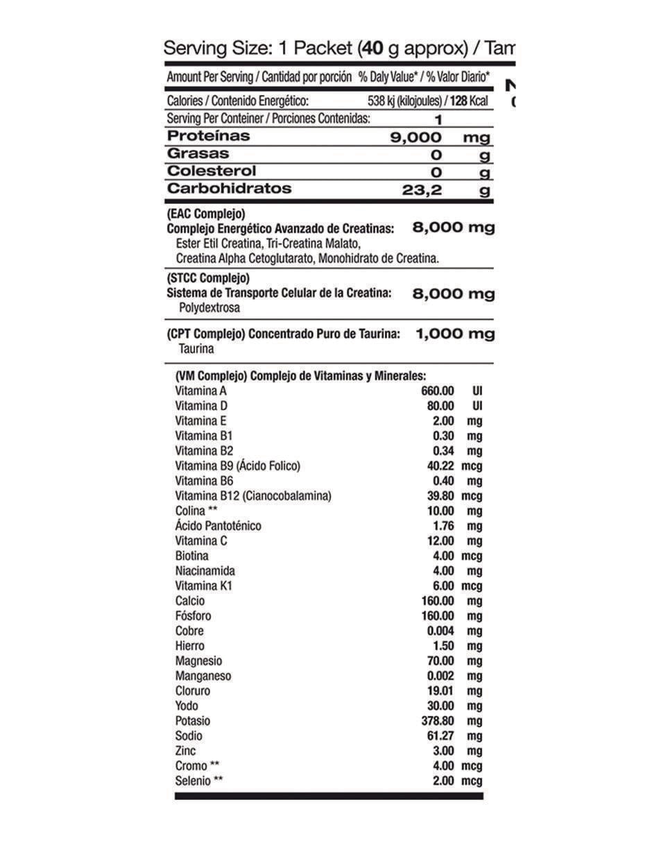 Suplemento alimenticio sabor naranja de 12 sobres 2