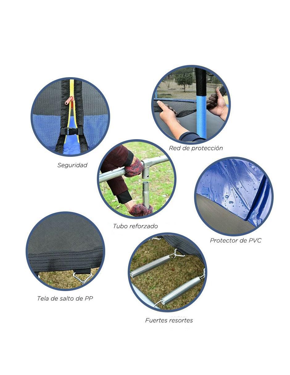 Trampolín + malla de seguridad 4
