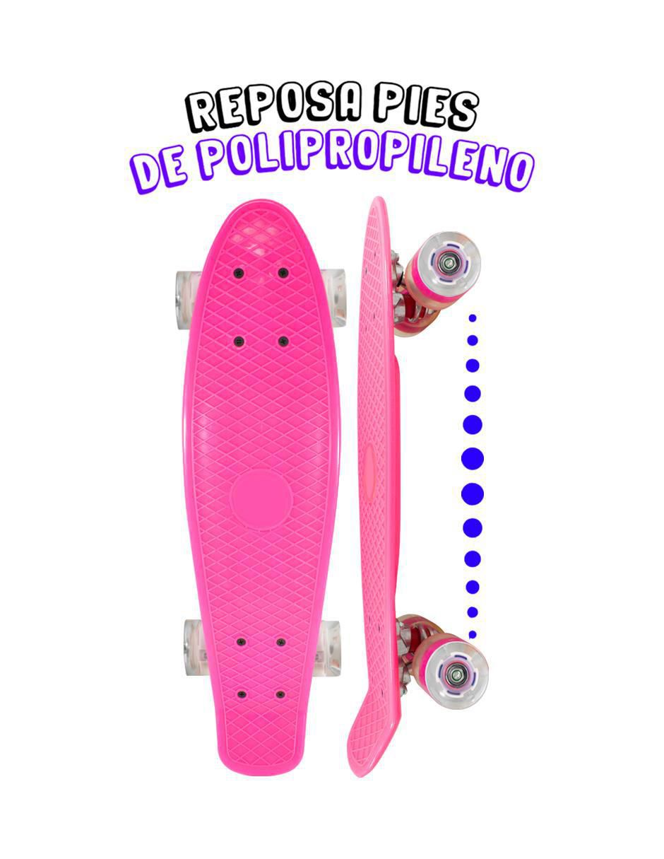 Patineta manual con luz 3