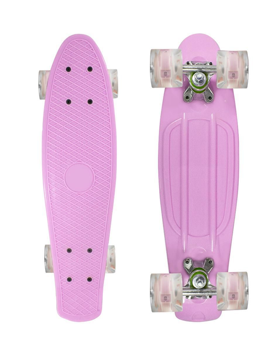 Patineta manual con luz