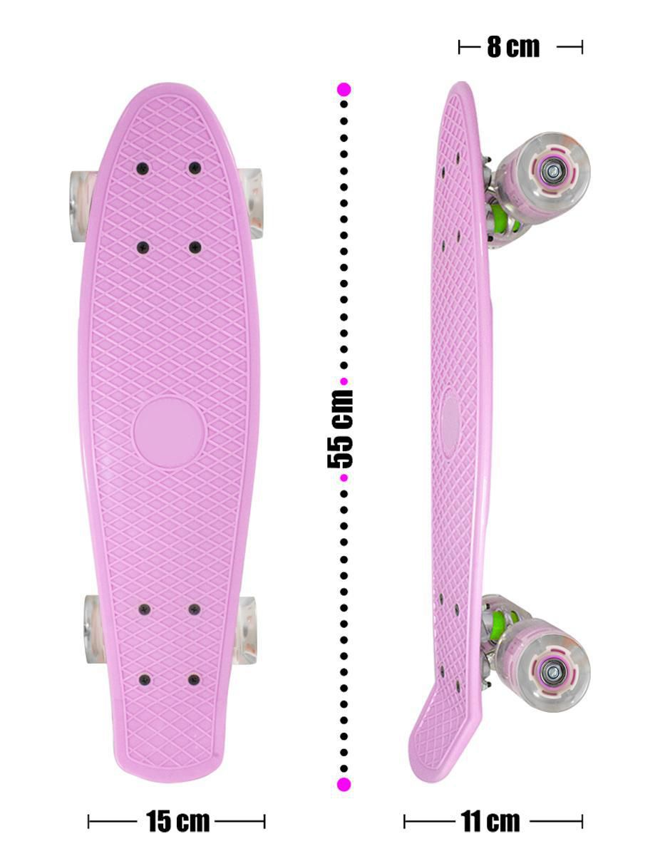 Patineta manual con luz 7