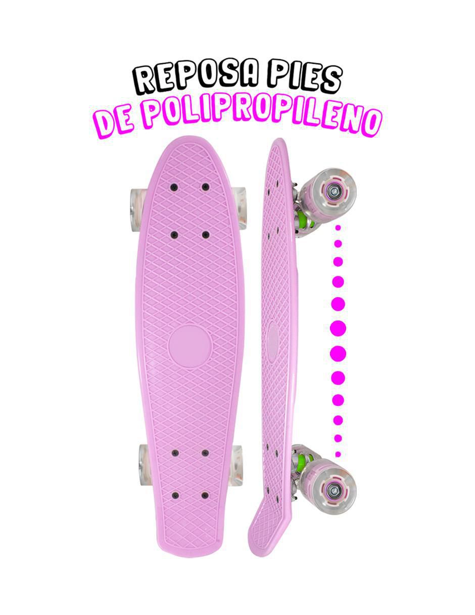 Patineta manual con luz 4
