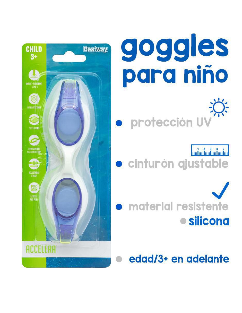 Goggles visor para natación infantil unisex 7
