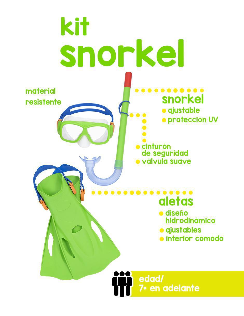 Tubo y gafas de snorkel para buceo 3
