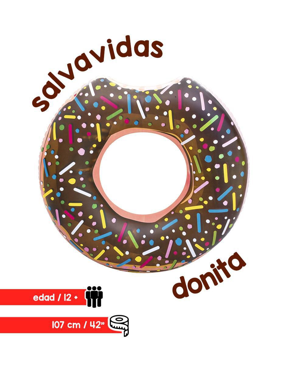 Inflable acuático forma de dona infantil 3