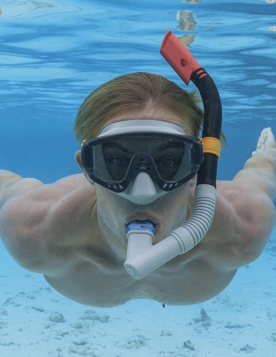 Tubo y gafas de snorkel para buceo bestway
