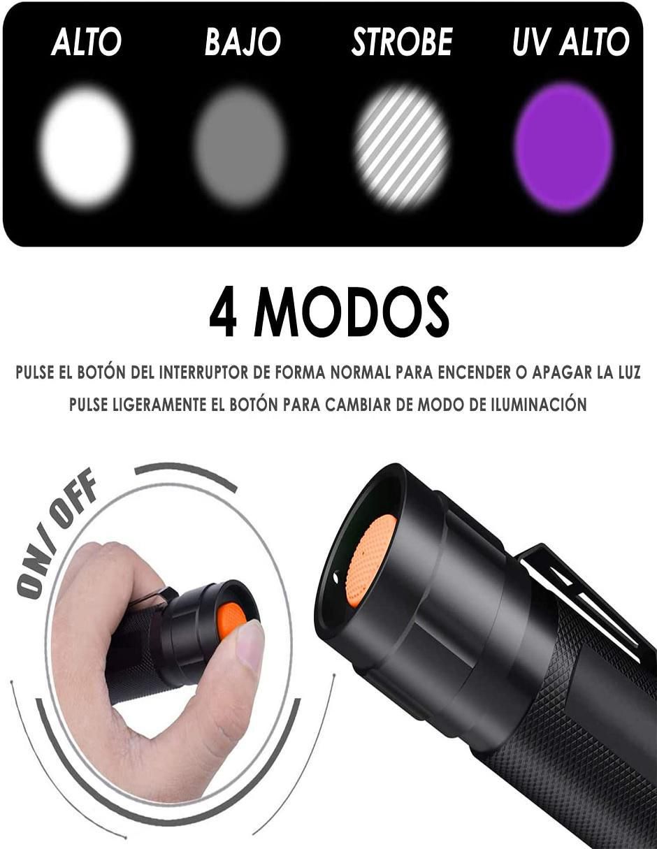 Linterna de mano táctica 30 3
